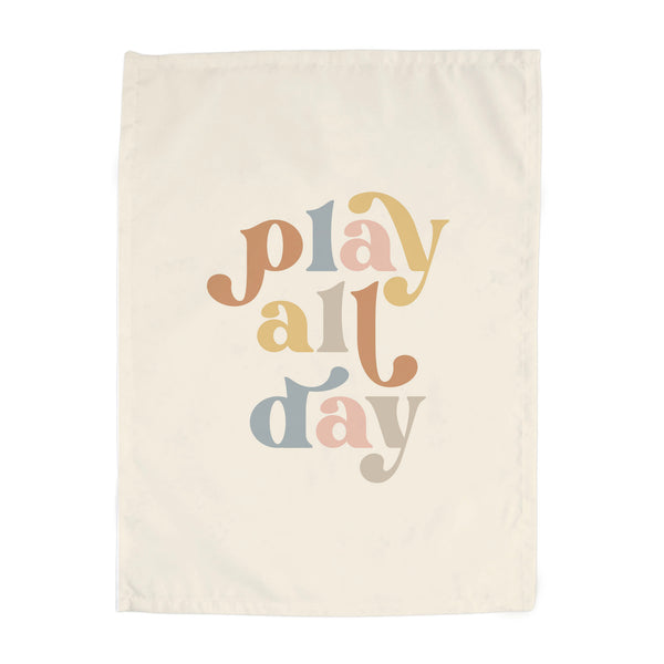 Play All Day Banner {Earth Tones, Vertical}