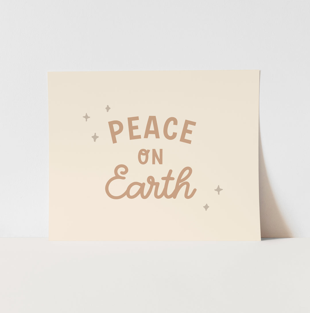 {Gold + Silver} Peace on Earth Art Print