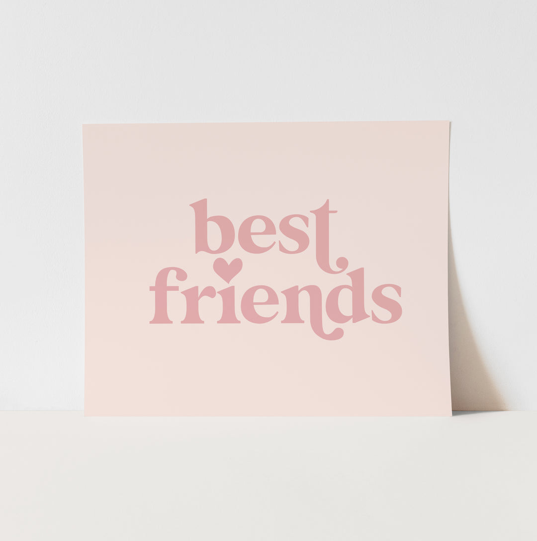 {Pink} Best Friends Art Print