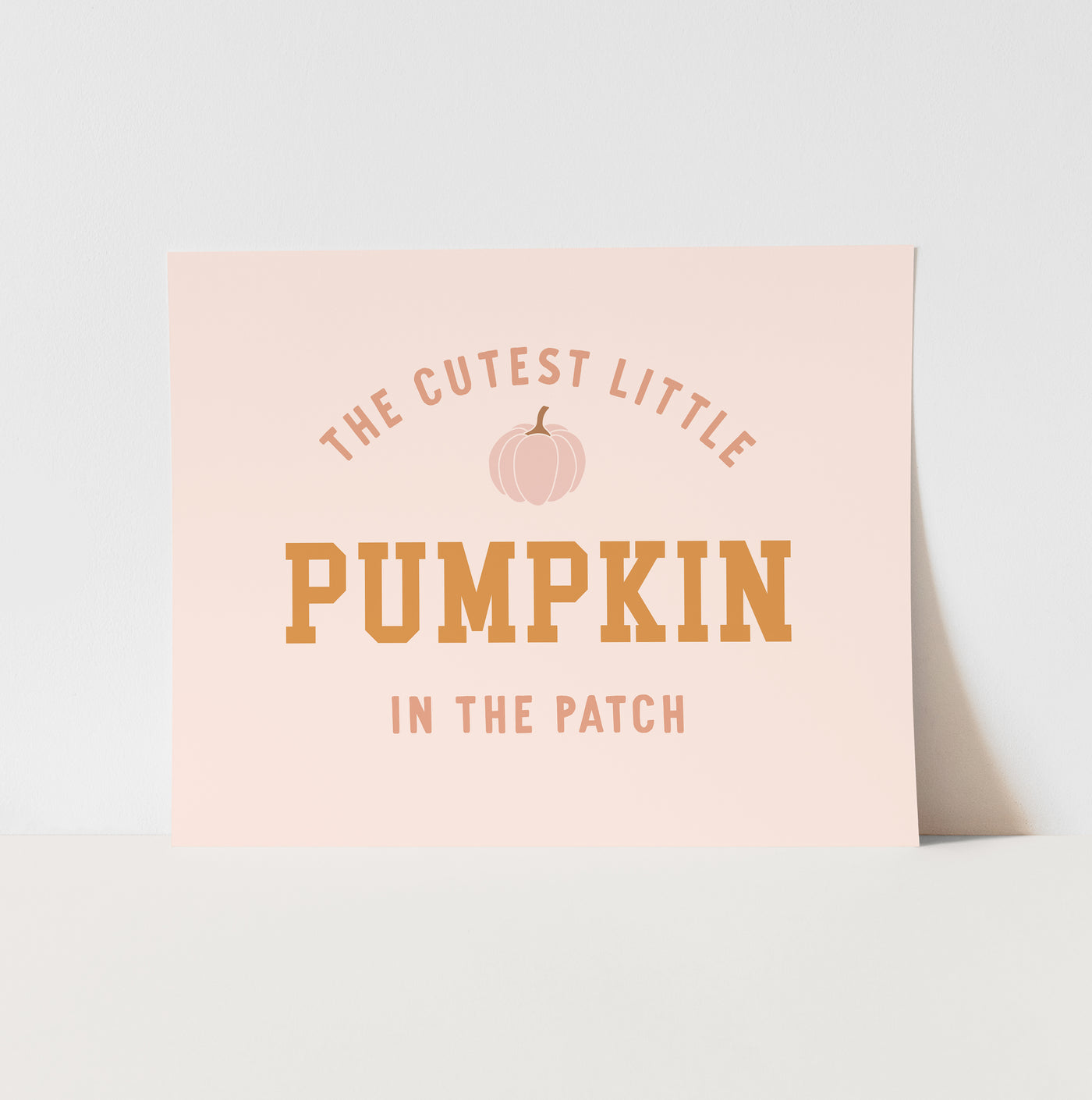 Art Print: {Pink} Cutest Little Pumpkin