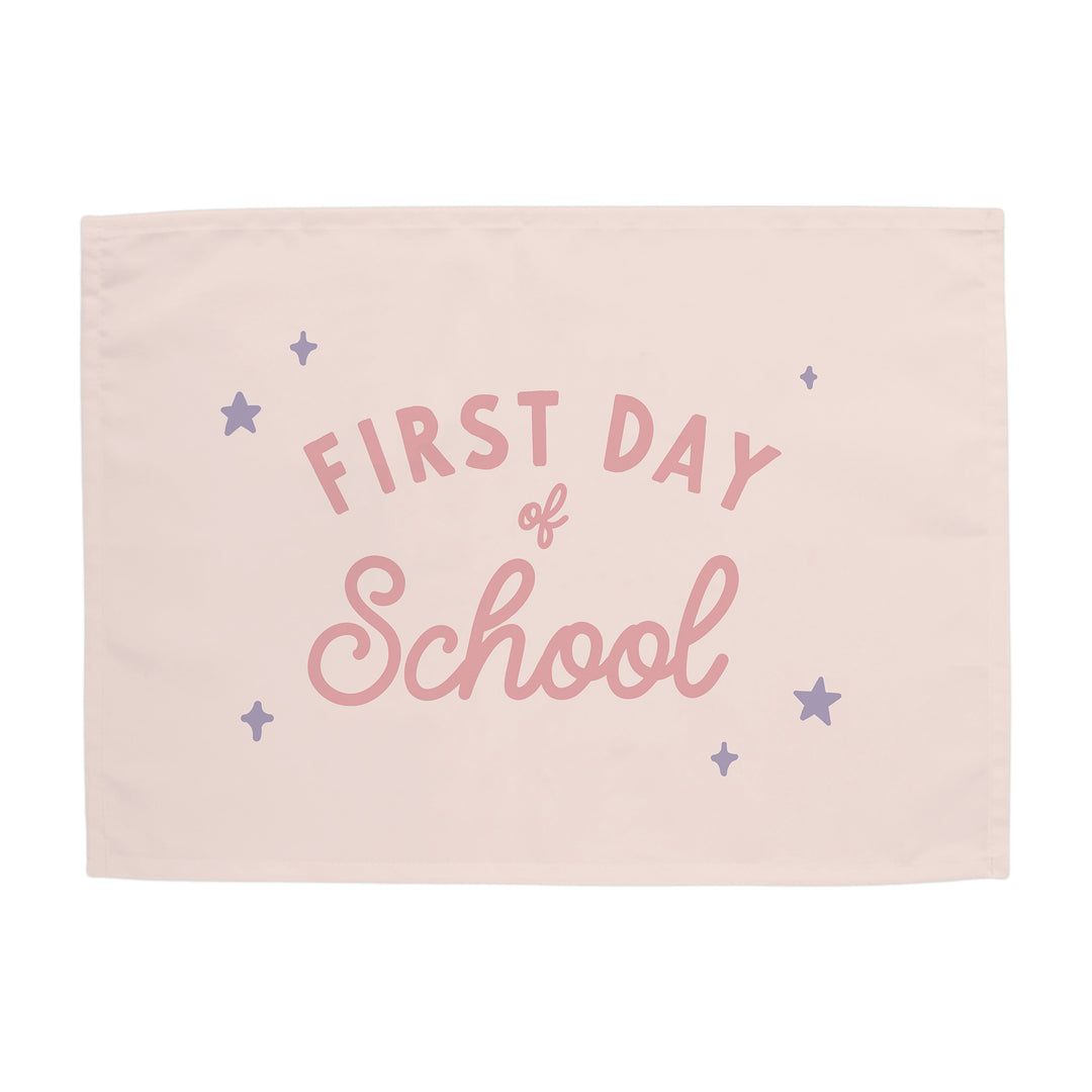 {Pink + Purple} First Day of School Banner
