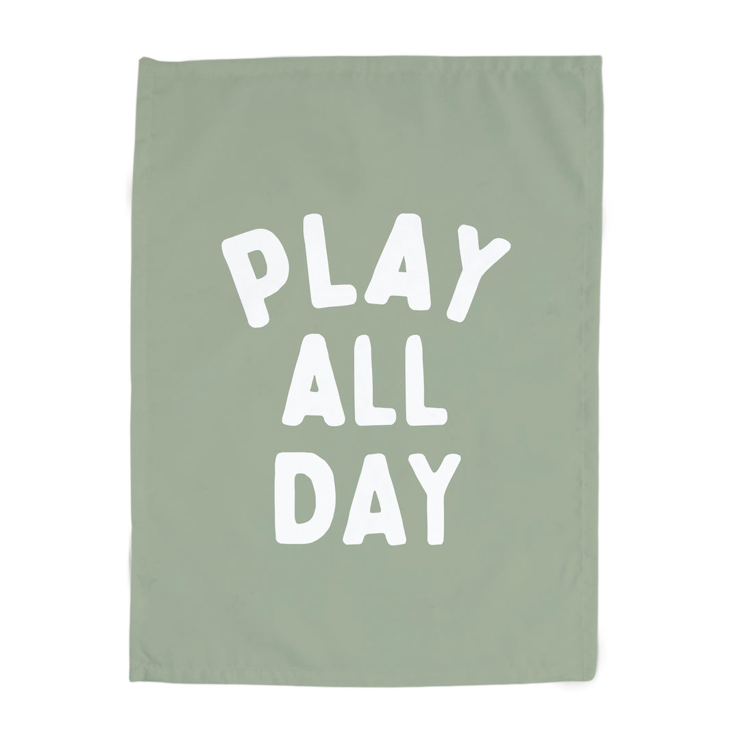 Play All Day Banner - Hunny Prints x @jassn2 {Green + White}