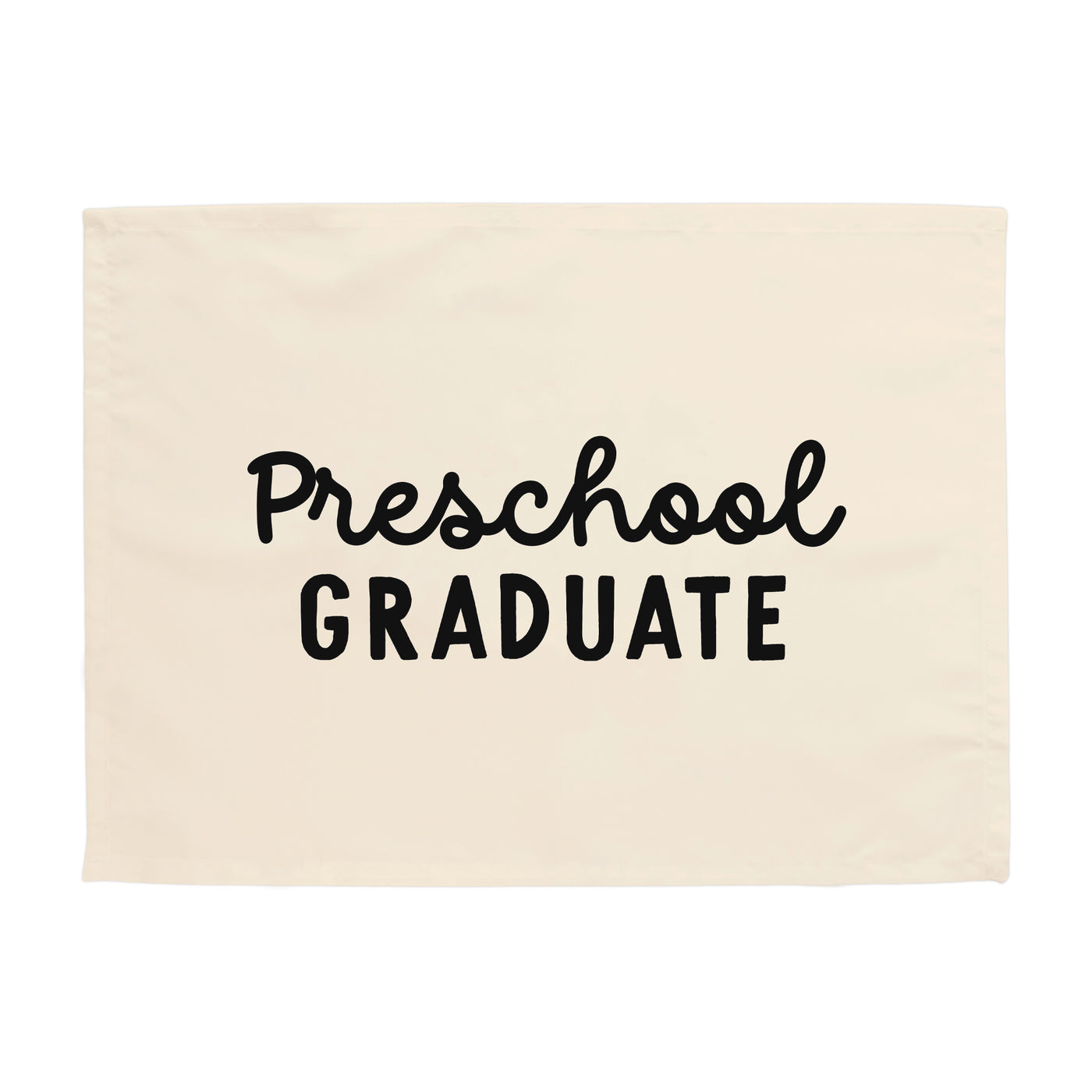 {Black + Neutral} Preschool Graduate  Banner