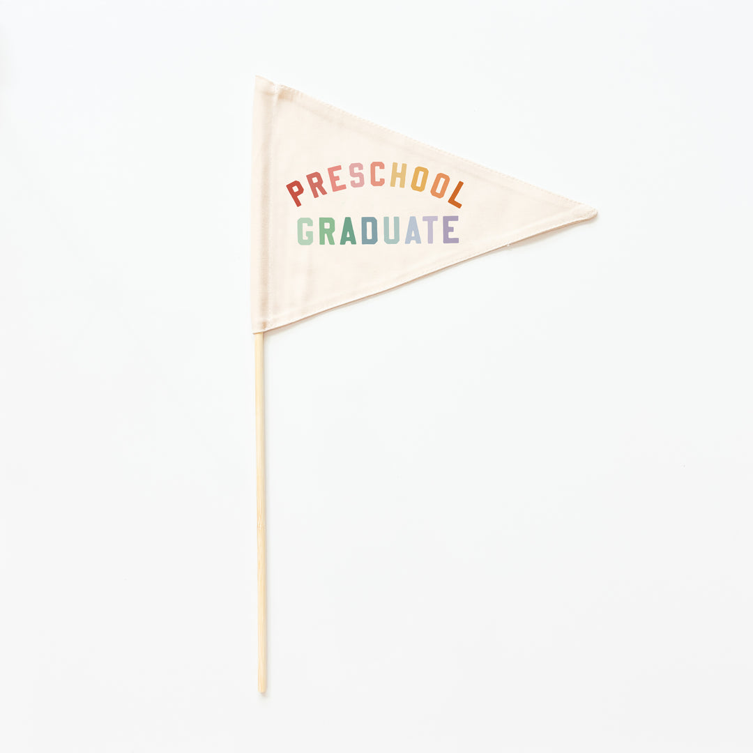 Preschool Graduate Flag {Rainbow}