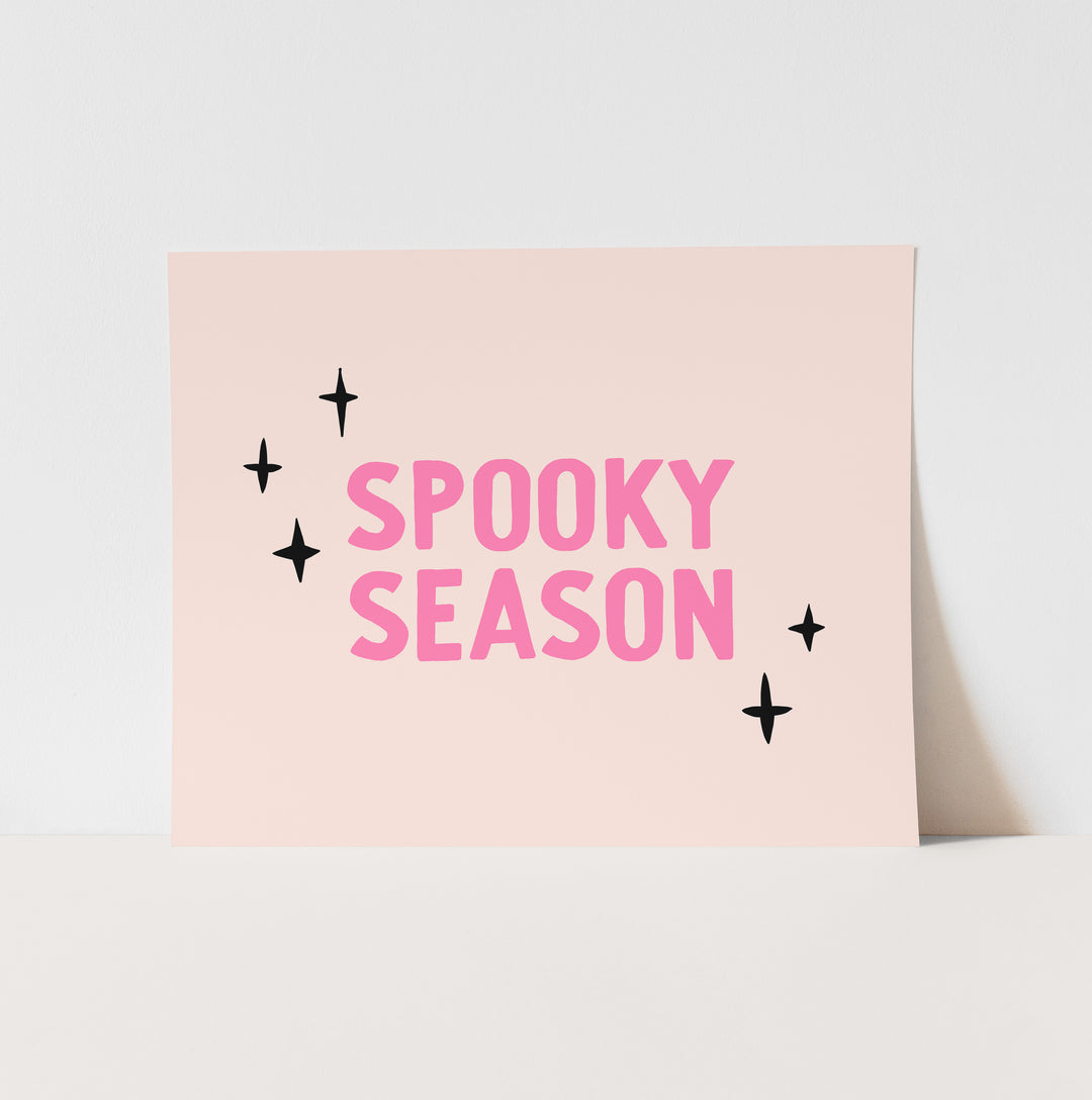 {Pink} Spooky Season Art Print