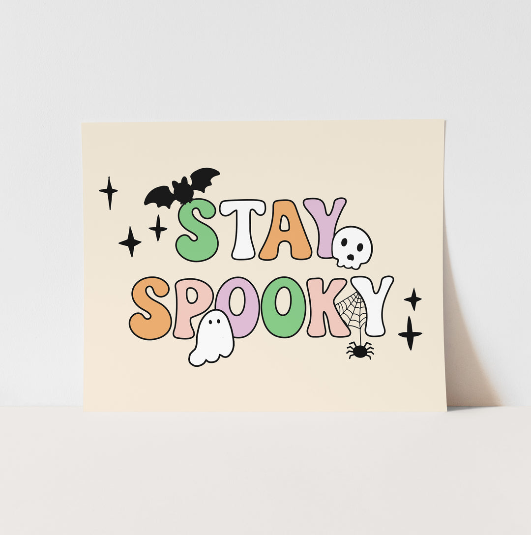 {Traditional} Stay Spooky Art Print