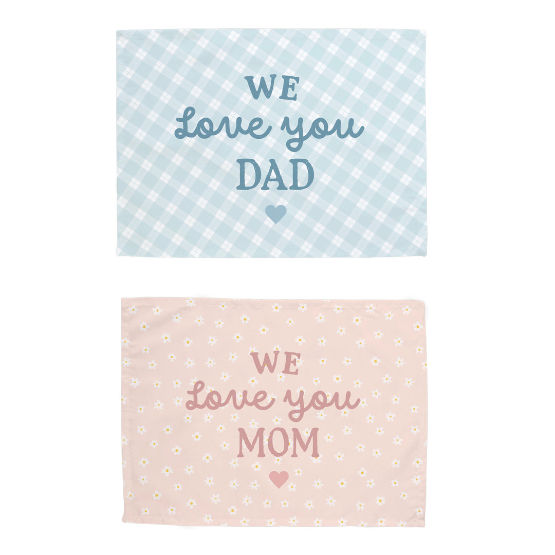 We Love You Dad and We Love You Mom Banner Bundle