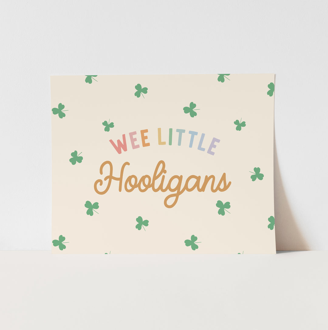 {Rainbow} Wee Little Hooligans Art Print