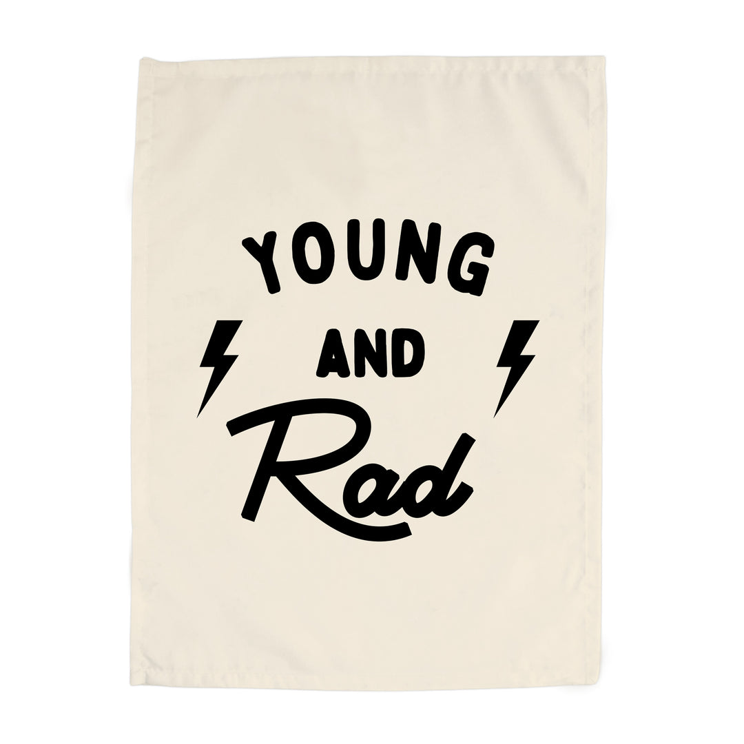 Young and Rad Banner - Hunny Prints x @jassn2 {Natural + Black}