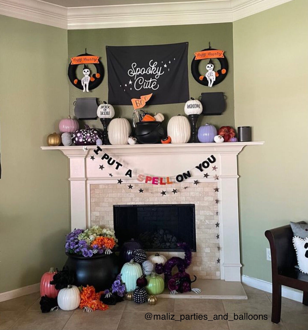 {Black & White} Spooky Cute Banner