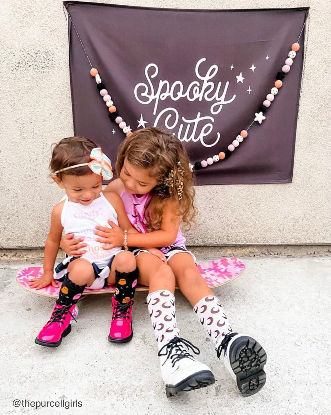 {Black & White} Spooky Cute Banner