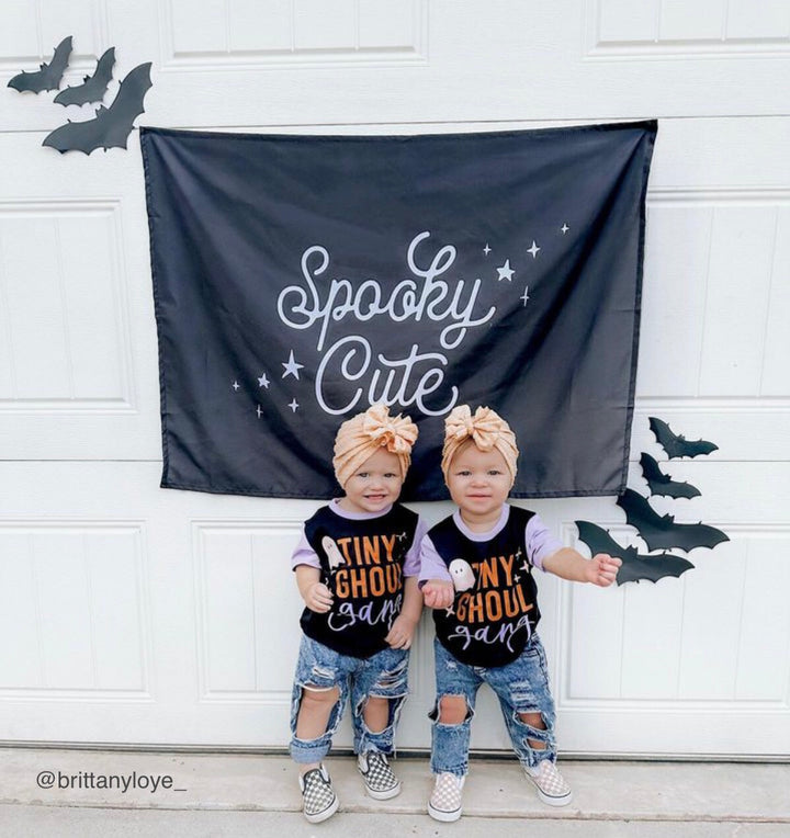 {Black & White} Spooky Cute Banner