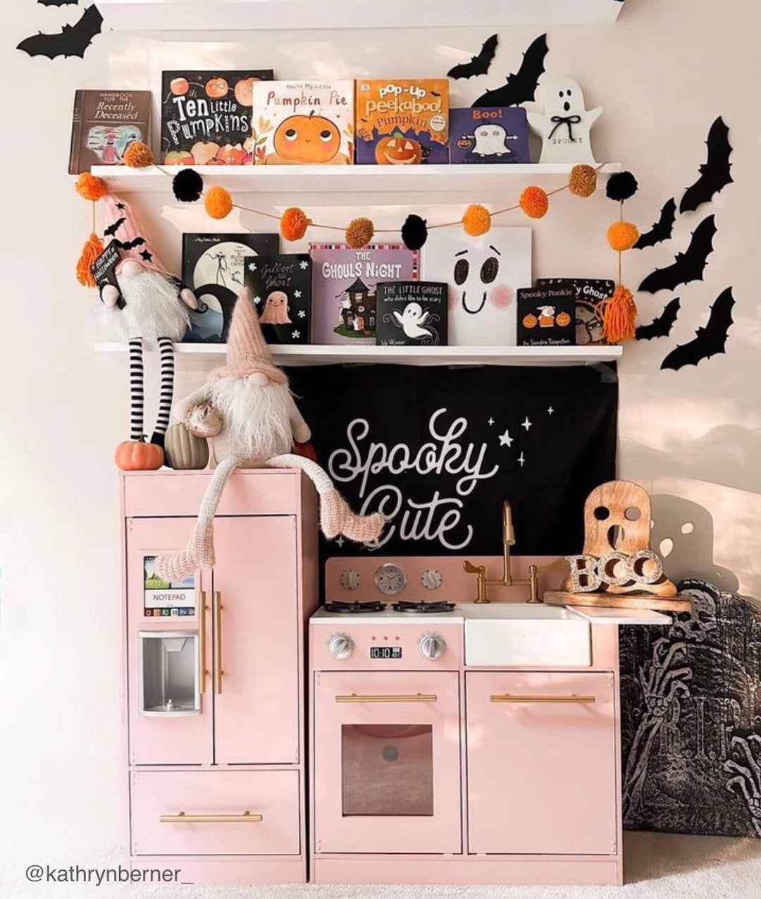 {Black & White} Spooky Cute Banner