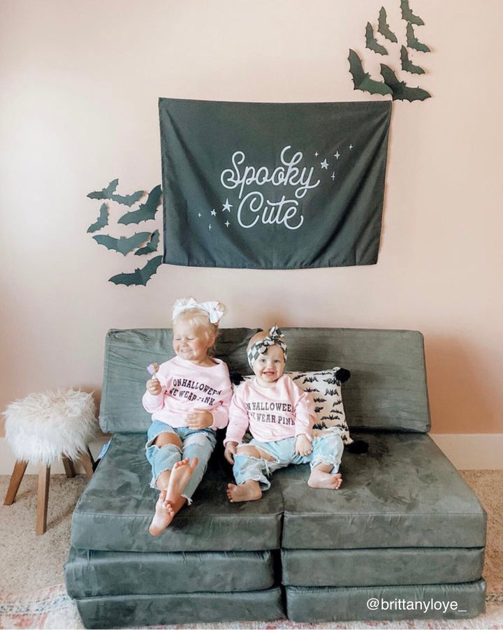 {Black & White} Spooky Cute Banner