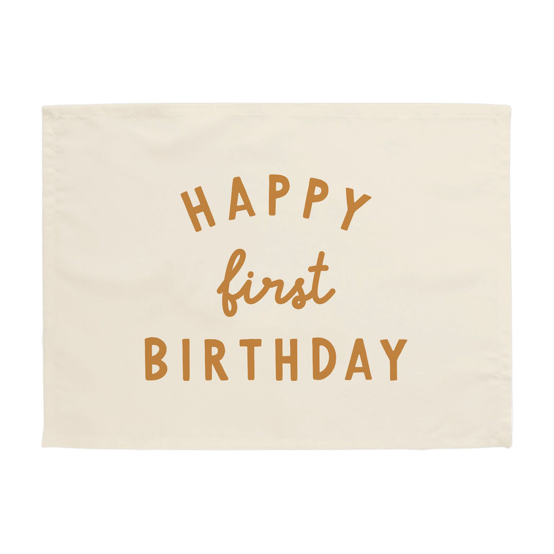 Happy First Birthday Banner