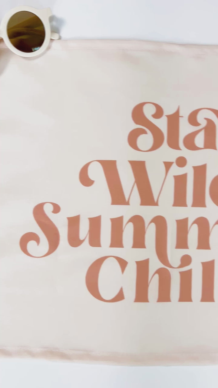 Stay Wild Summer Child Banner