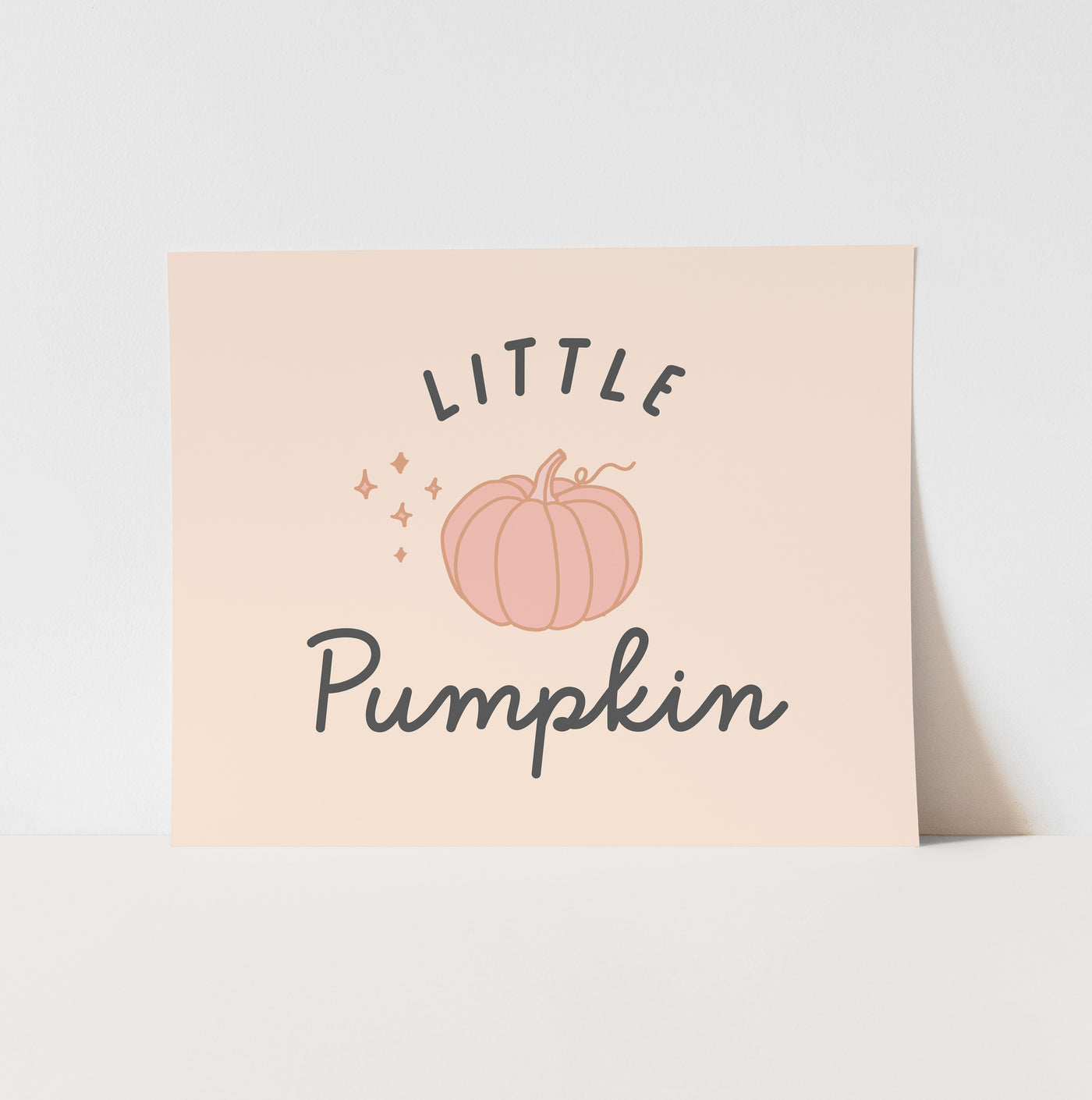 Art Print: {Pink} Little Pumpkin