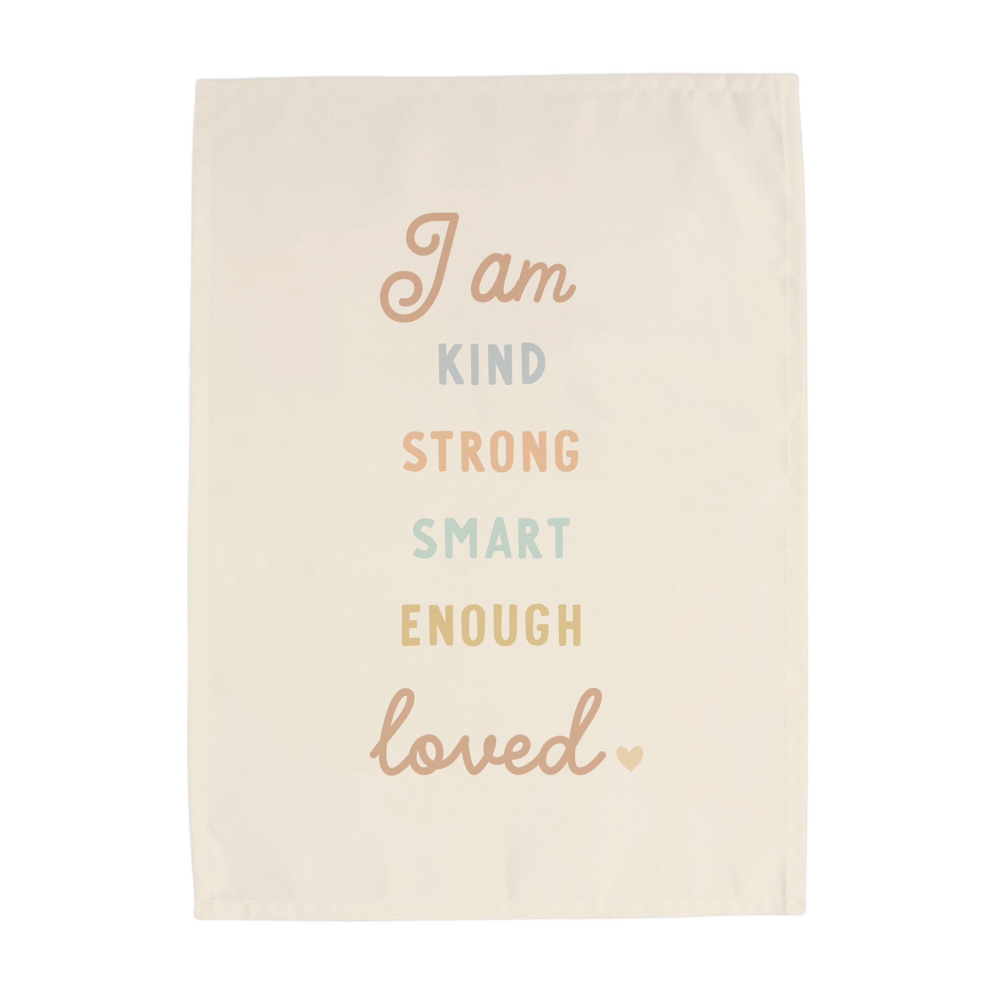 Affirmations Banner - Cotton Canvas Banner — Lovely Grain Studio