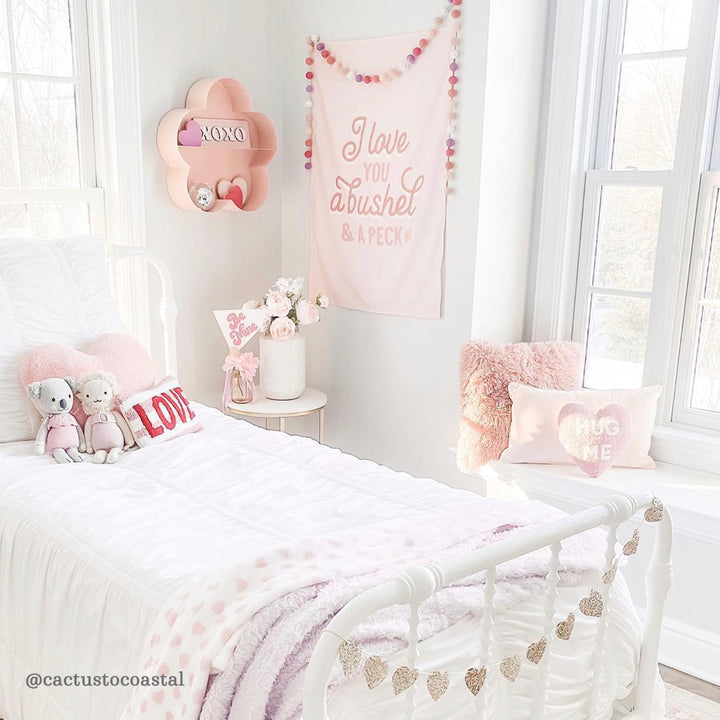 {Pink} I Love You a Bushel & A Peck Banner
