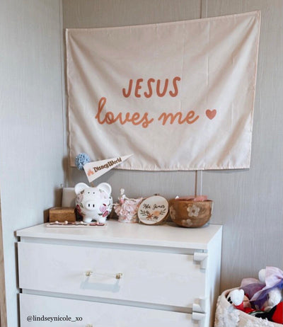 {Neutral} Jesus Loves Me Banner