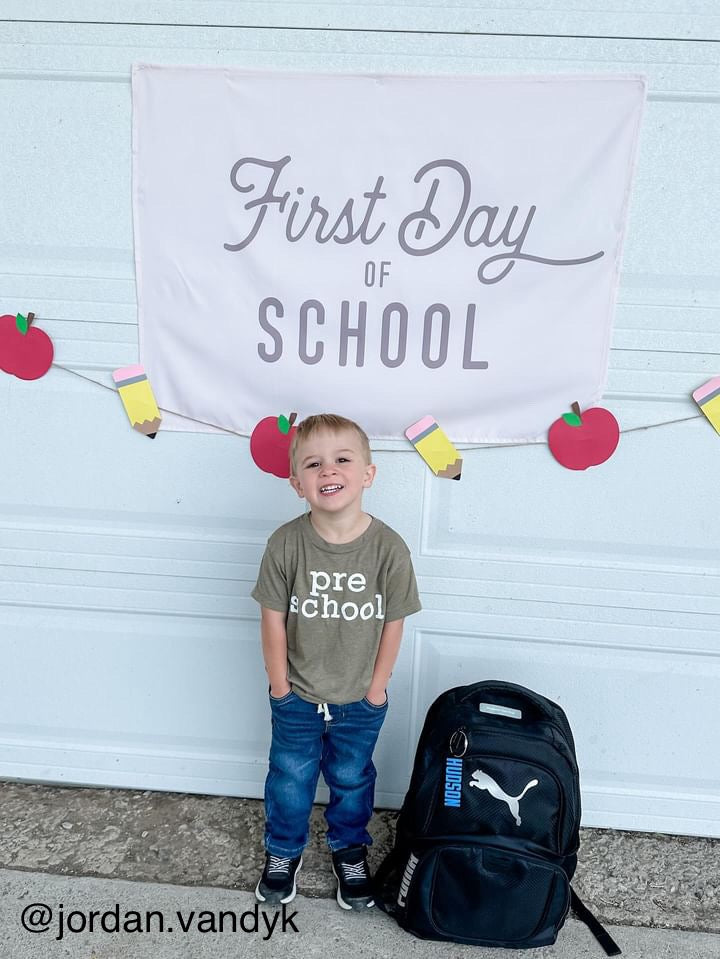 {Neutral} First Day of School Banner