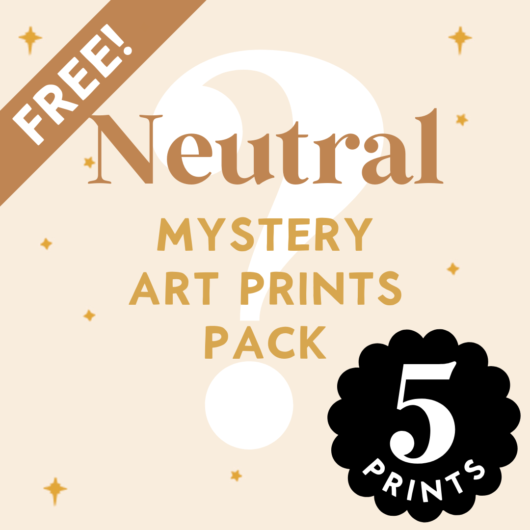 FREE 5 Prints: Neutral Mystery Art Print Pack 5x7"