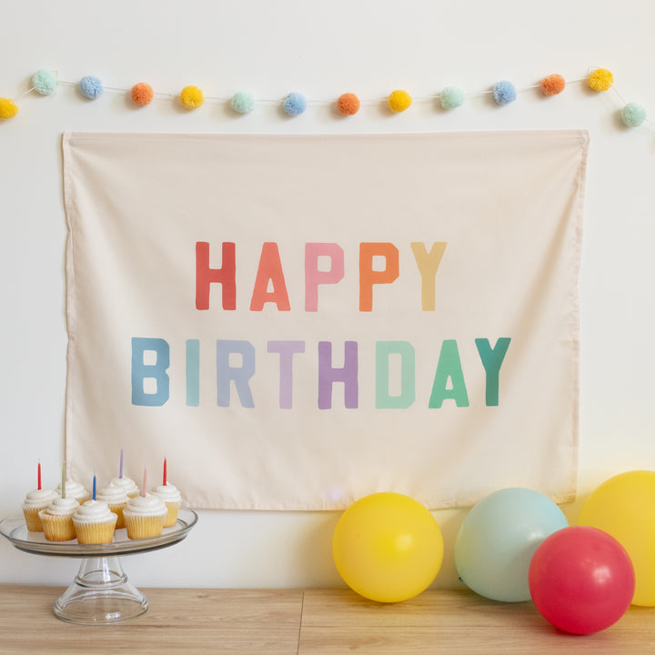 Happy Birthday {Classic Rainbow} Banner