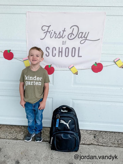 {Neutral} First Day of School Banner