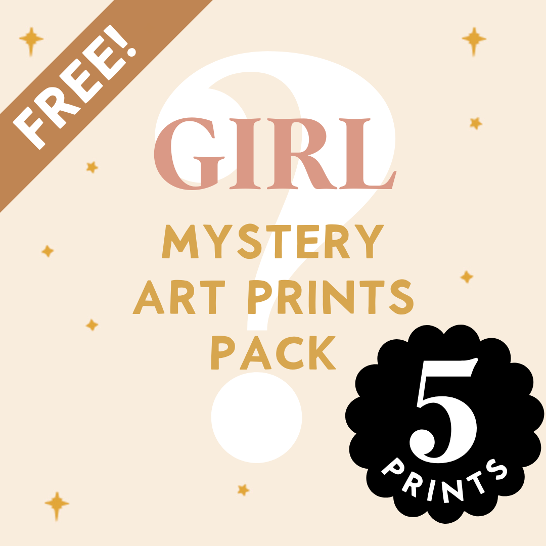 FREE 5 Prints: Girl Mystery Art Print Pack 5x7"