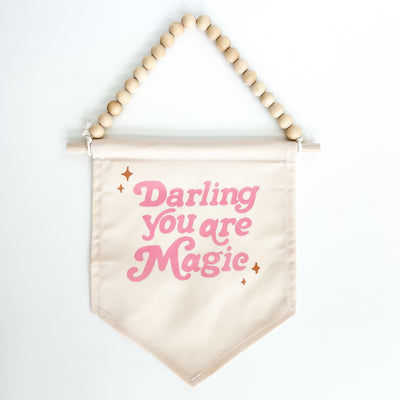 {Pink} Darling You are Magic Hang Sign