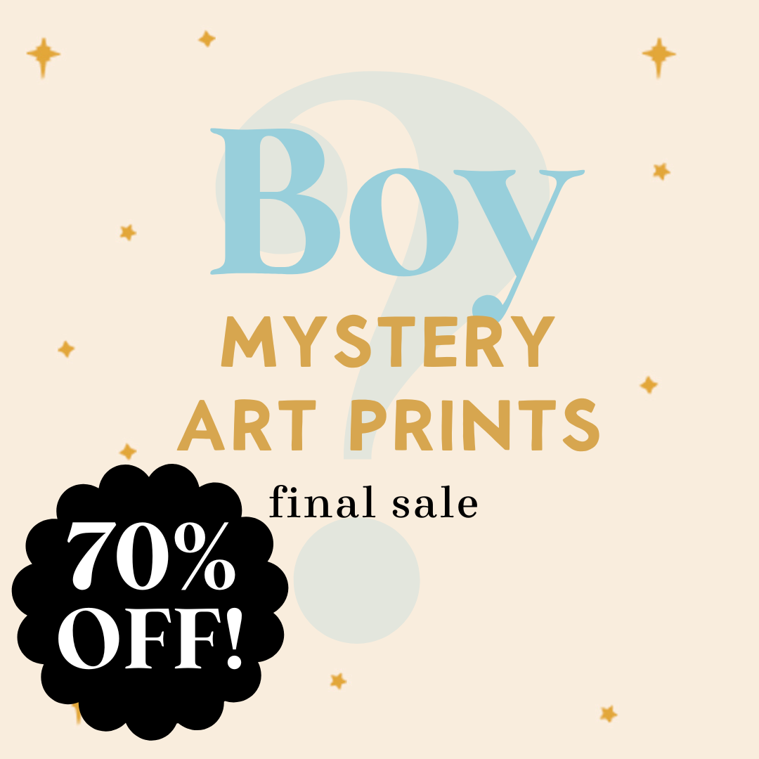 70% off Boy Art Print Mystery Bag: Any Holiday, Season, Year Round Print