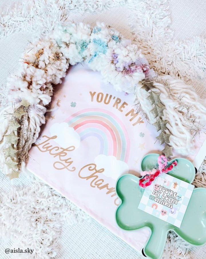 {Rainbow Pink} You're My Lucky Charm Banner