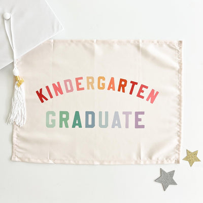 {Rainbow} Kindergarten Graduate  Banner