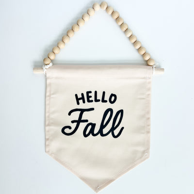 Hello Fall Hang Sign