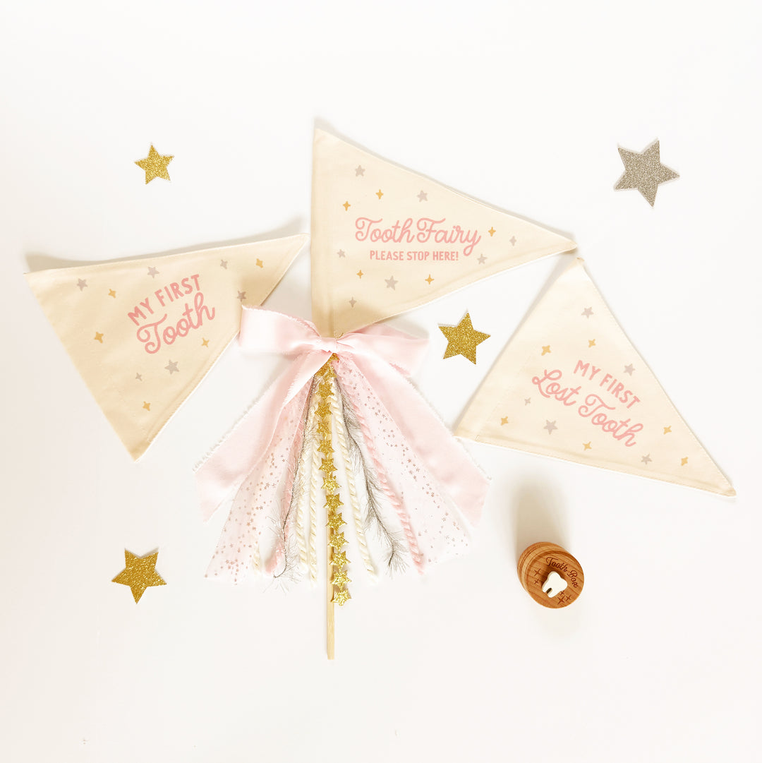 Pink Tooth Fairy Flags
