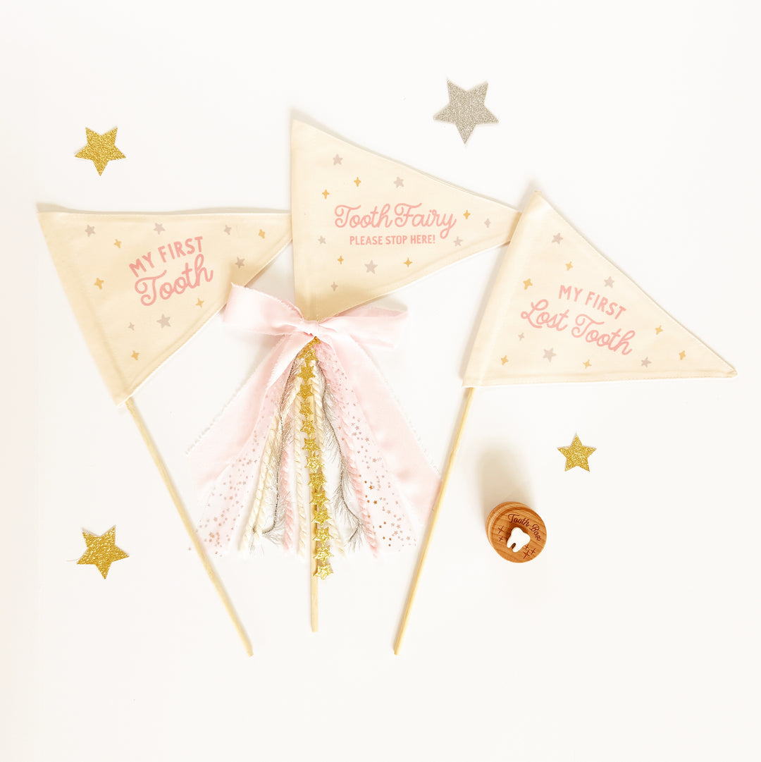 Pink Tooth Fairy Flags