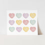 Affirmation Hearts Art Print