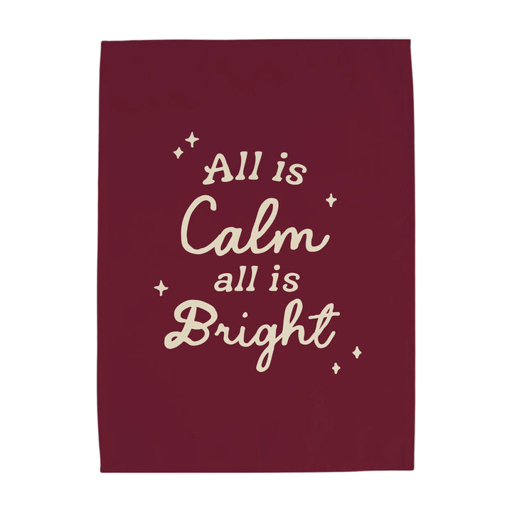 {Cranberry} All is Calm, All is Bright Banner