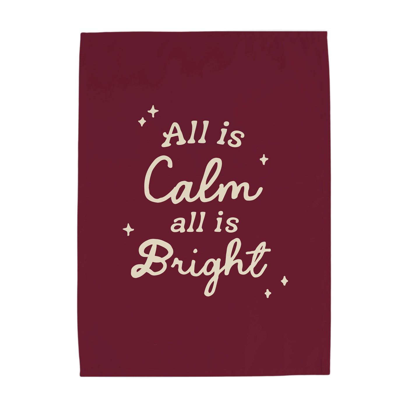 {Cranberry} All is Calm, All is Bright Banner