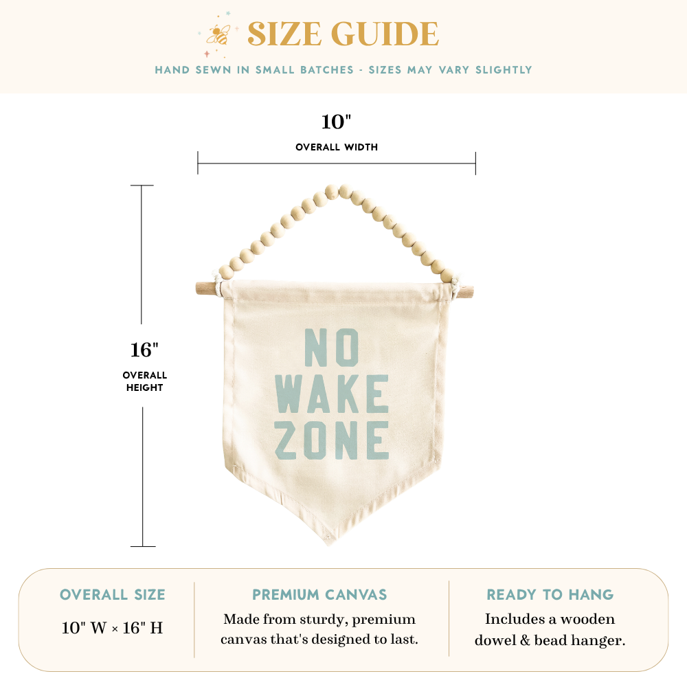 No Wake Zone Hang Sign