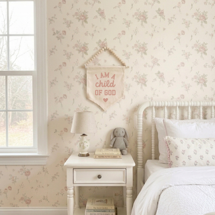 I Am A Child of God Hang Sign {Pink}