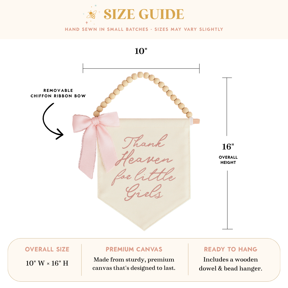 Thank Heaven for Little Girls Hang Sign