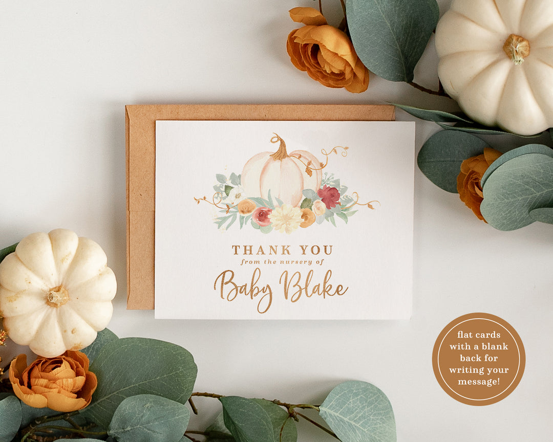 Pink Pumpkin Baby Shower Invitation