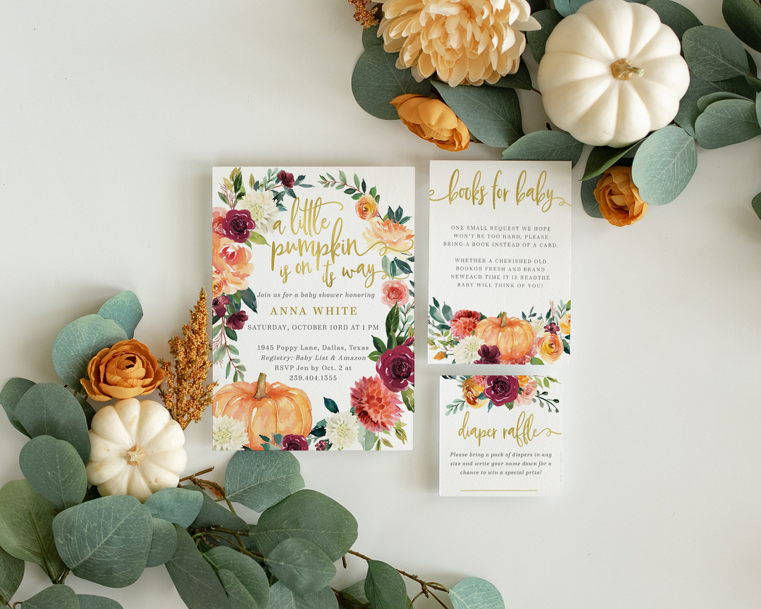 Fall Baby Shower Invitation
