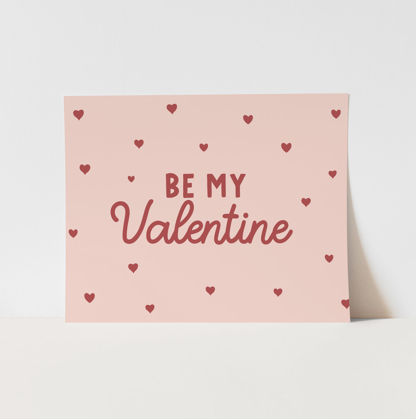Art Print: {Pink} Be My Valentine