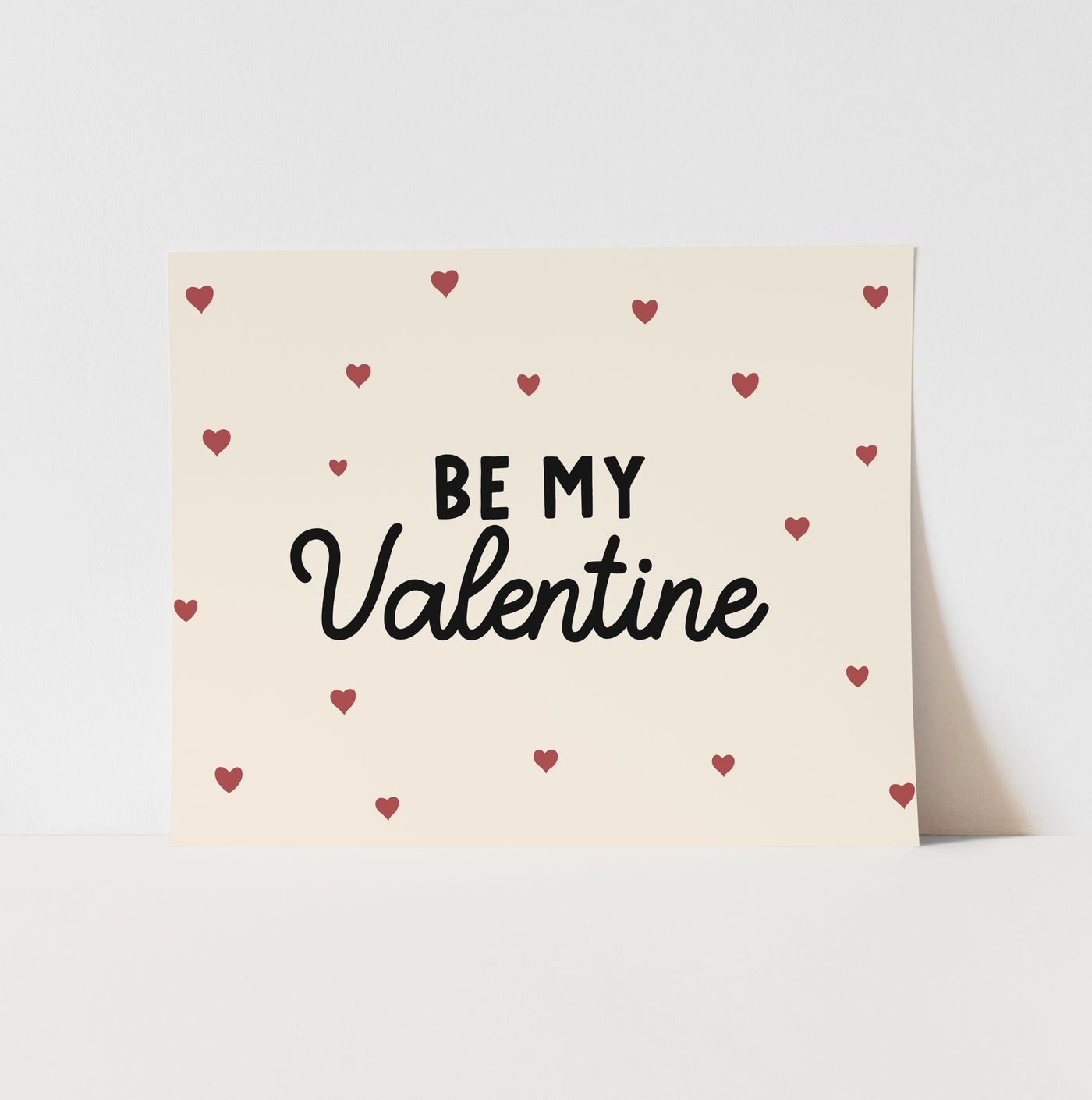 Art Print: {Neutral} Be My Valentine