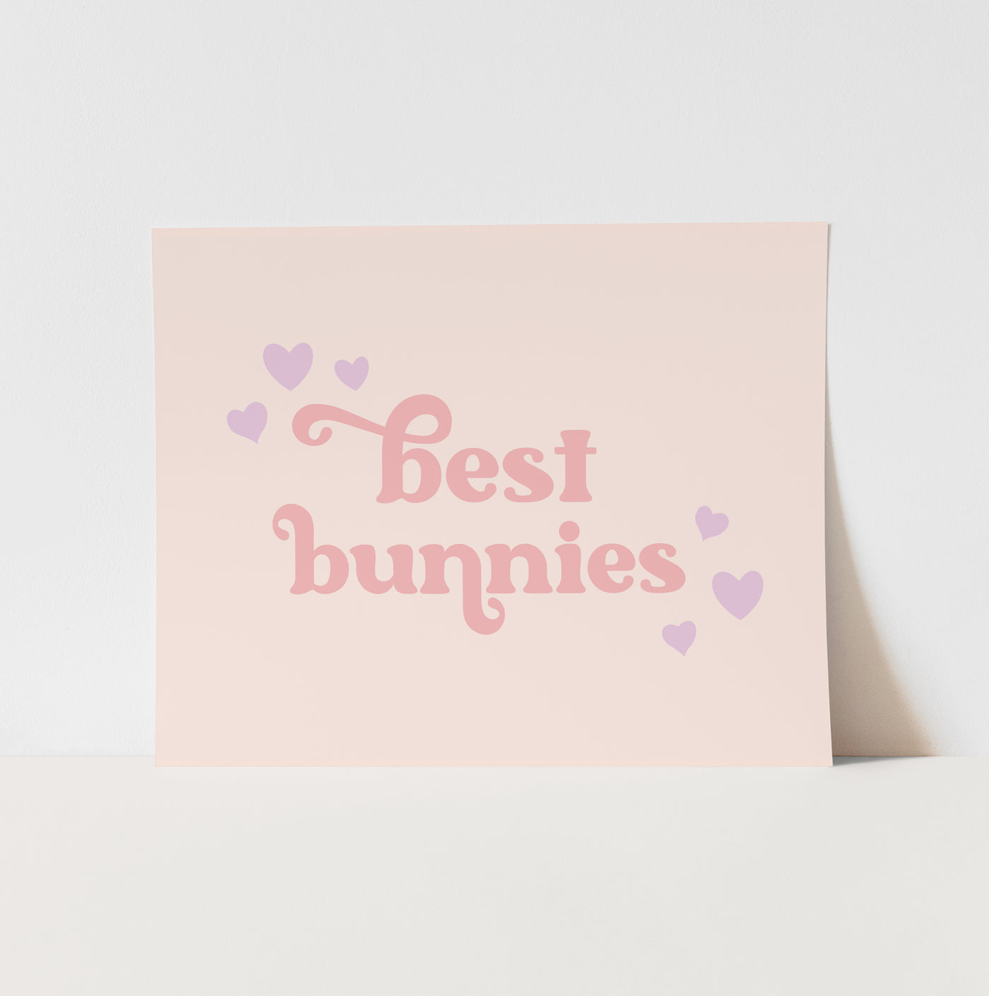 Art Print: {Pink} Best Bunnies