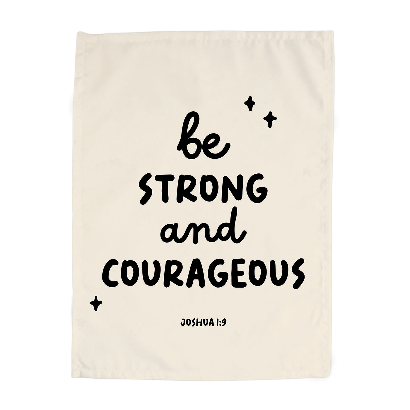 {Natural & Black} Be Strong and Courageous Banner