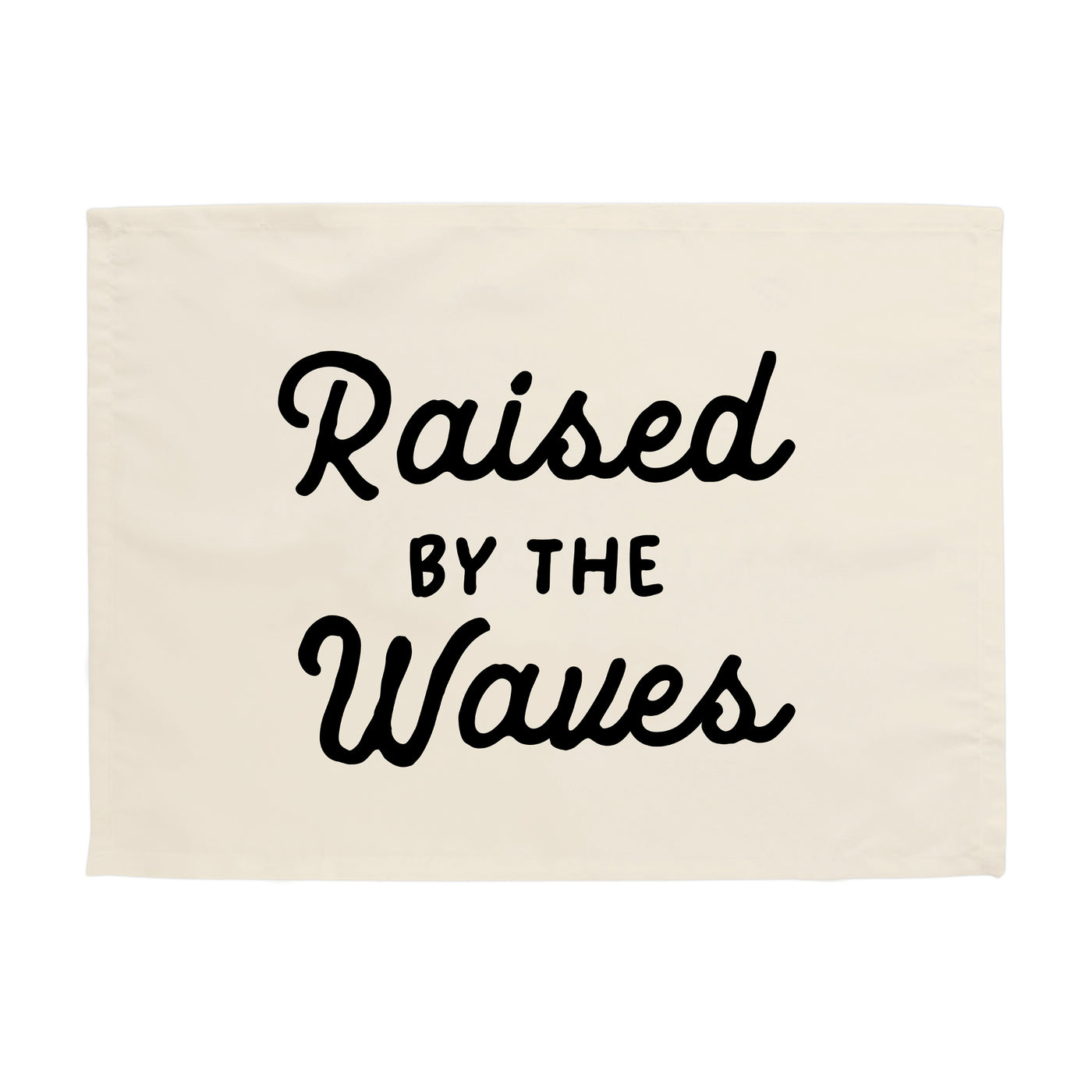 {Black} Raised by the Waves Banner