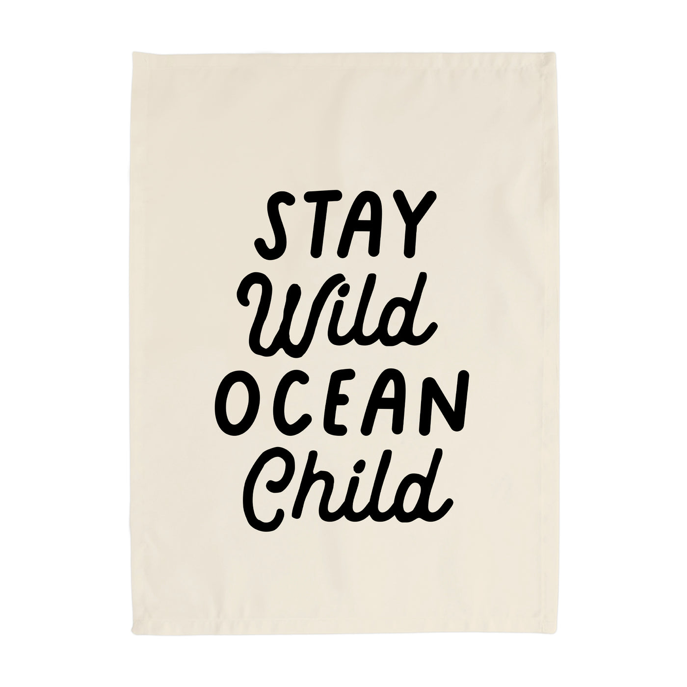 {Black} Stay Wild Ocean Child Banner